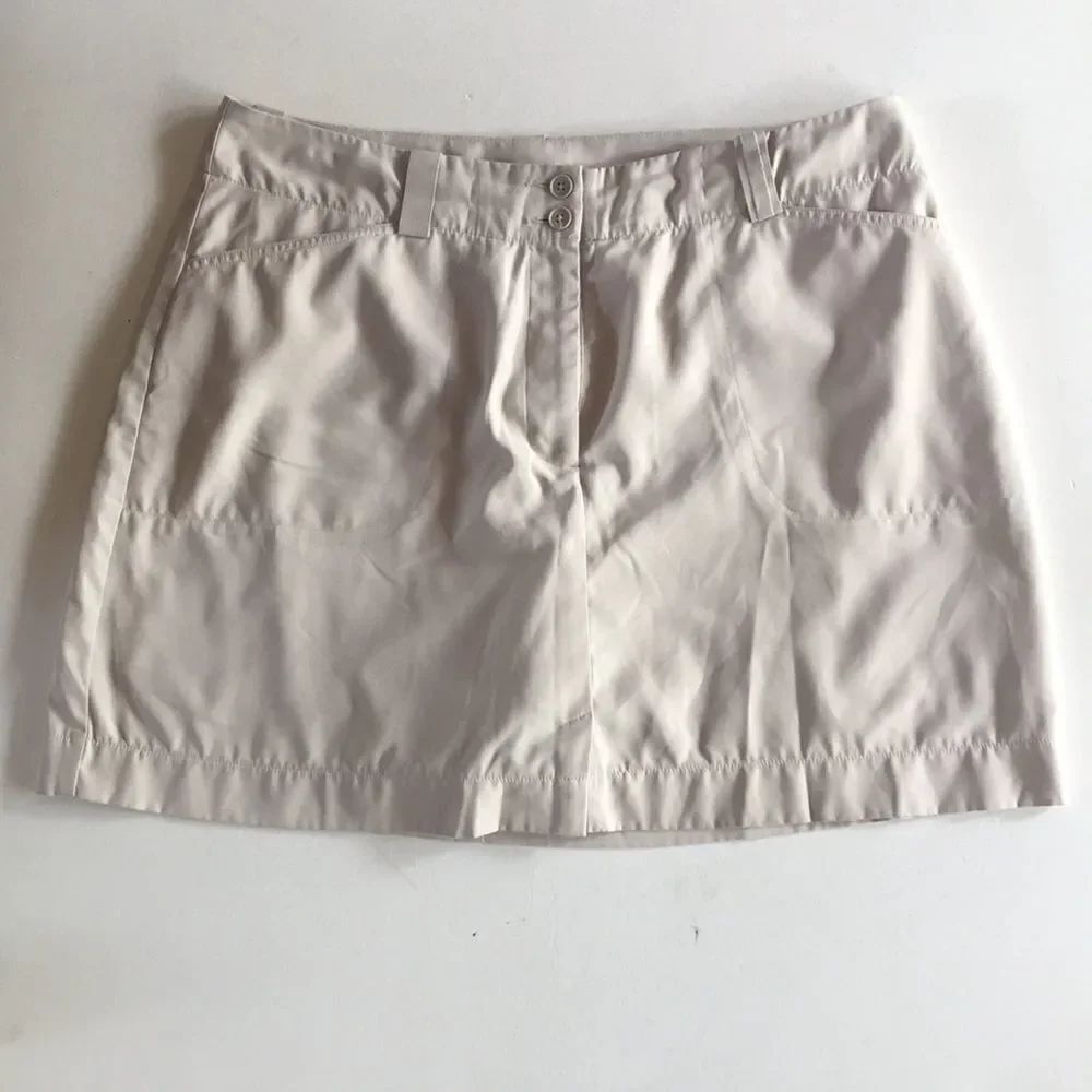 Nike Golf FitDry Cream Colored Skort Size 14